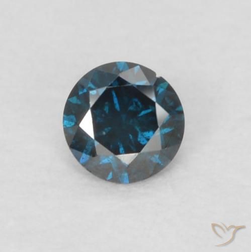 0.05ct Naturel Bleu Diamant, Tour, VS