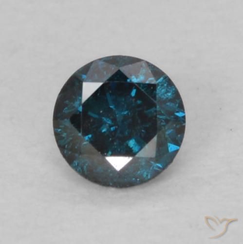 0.08ct Naturel Bleu Diamant, Tour, VS-SI