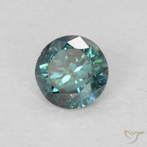 Diamant Vert naturelle Tour, 0.06 ct, VS-SI