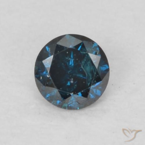 0.07ct Naturel Bleu Diamant, Tour, VS-SI