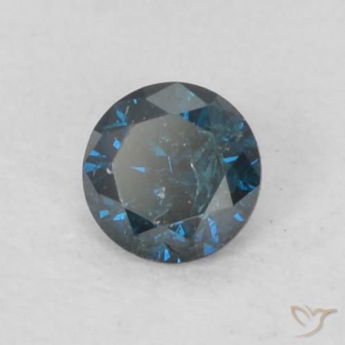 Diamant Bleu naturelle Tour, 0.07 ct, VS-SI