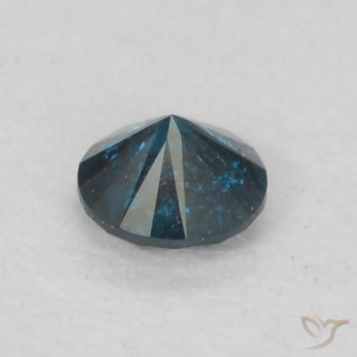 Diamant Bleu naturelle Tour, 0.07 ct, VS-SI