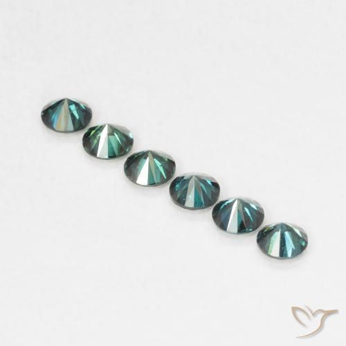 Diamant Vert naturelle Tour, 0.05 ct, VVS-VS