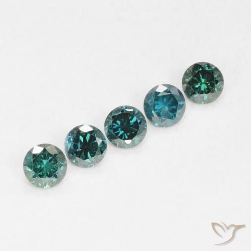 Diamant Vert naturelle Tour, 0.05 ct, VVS-VS