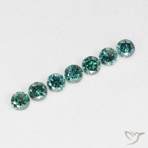 Diamant Vert naturelle Tour, 0.04 ct, VVS-VS