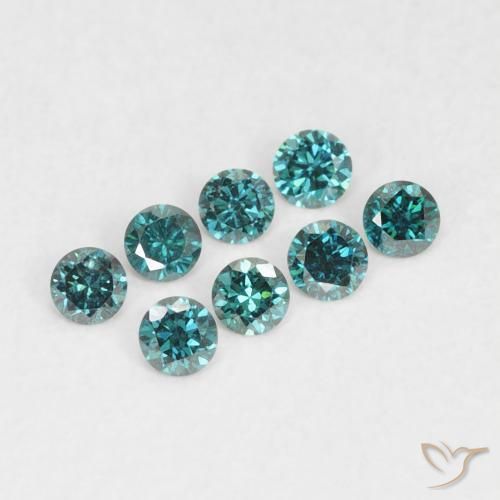 Diamant Vert naturelle Tour, 0.03 ct, VVS-VS