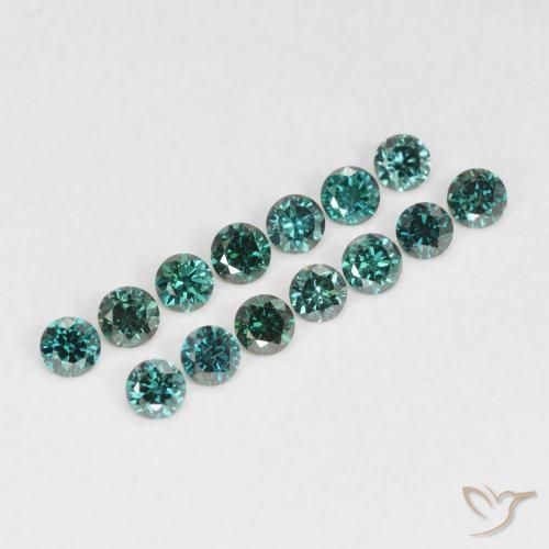 Diamant Vert naturelle Tour, 0.03 ct, VVS-VS