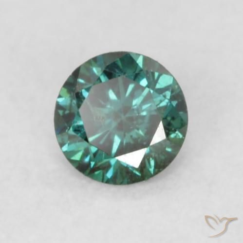 Diamant Vert naturelle Tour, 0.08 ct, VS