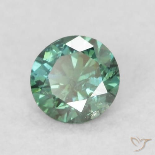 Diamant Vert naturelle Tour, 0.08 ct, VS