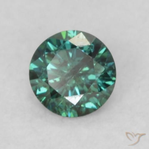 Diamant Vert naturelle Tour, 0.09 ct, VS