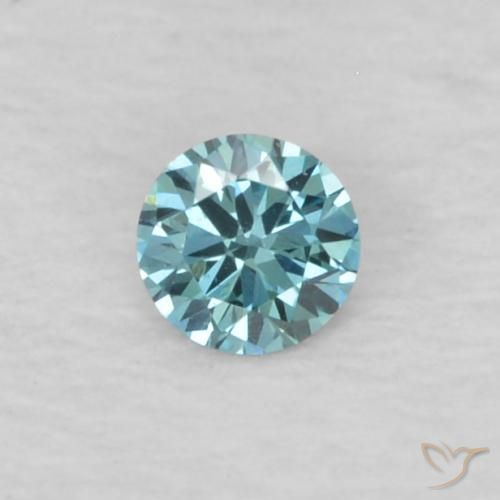 0.04ct Naturel Bleu Diamant, Tour, VVS