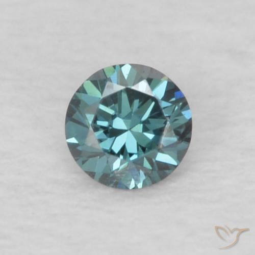 0.05ct Naturel Bleu Diamant, Tour, VVS