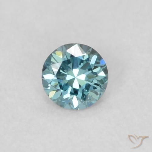 0.04ct Naturel Bleu Diamant, Tour, VVS-VS