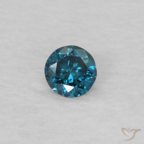 0.03ct Naturel Bleu Diamant, Tour, VVS-VS