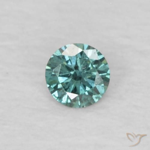 Diamant Vert naturelle Tour, 0.03 ct, VS