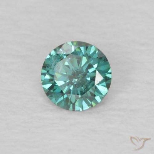 Diamant Vert naturelle Tour, 0.07 ct, VS