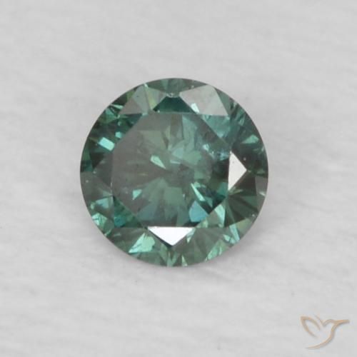 Diamant Vert naturelle Tour, 0.06 ct, VS