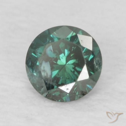 Diamant Vert naturelle Tour, 0.11 ct, VS