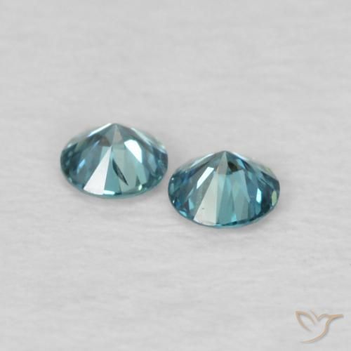 Achetez naturel 0,09ct bleue diamant gems, coupe roude, en provenance inde chez gemselect. en stock, livraison internationale!