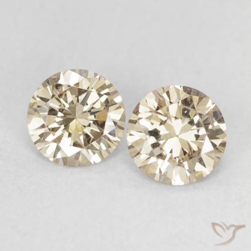 0.56ctw Naturel Marron clair Diamant, Tour, VS-SI