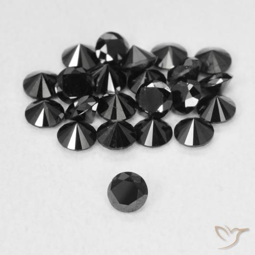 Diamant Noire naturelle Tour, 0.07 ct, Opaque