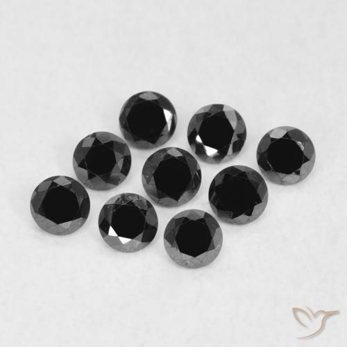 Diamant Noire naturelle Tour, 0.05 ct, Opaque