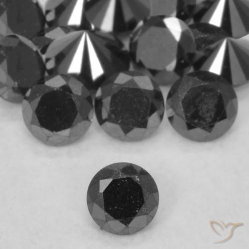 Diamant Noire naturelle Tour, 0.06 ct, Opaque