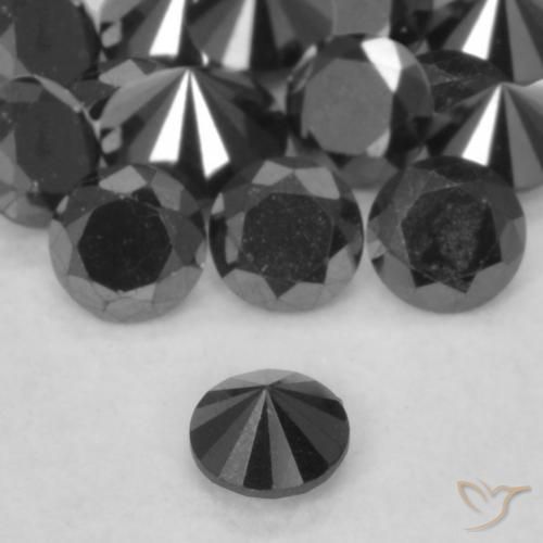 Diamant Noire naturelle Tour, 0.06 ct, Opaque