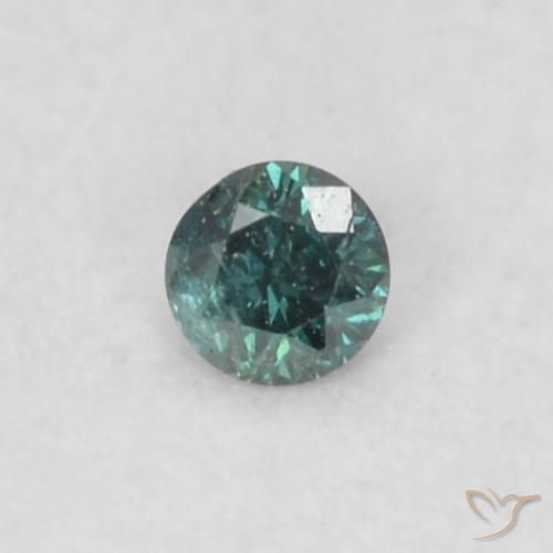 0.02ct Naturel Vert Diamant, Tour, SI