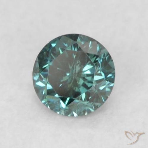 Diamant Vert naturelle Tour, 0.06 ct, SI