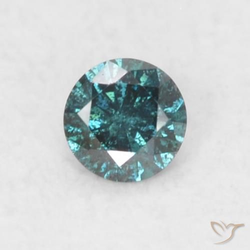 0.03ct Naturel Bleu Diamant, Tour, SI