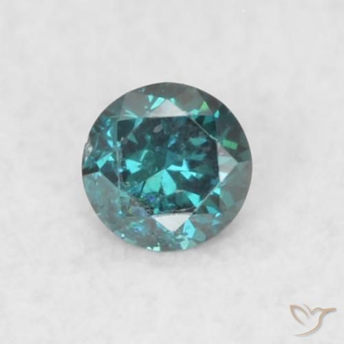 0.02ct Naturel Bleu Diamant, Tour, SI