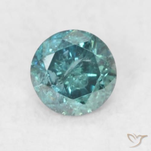 0.06ct Naturel Bleu Diamant, Tour, SI