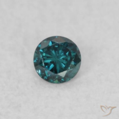 0.02ct Naturel Bleu Diamant, Tour, SI
