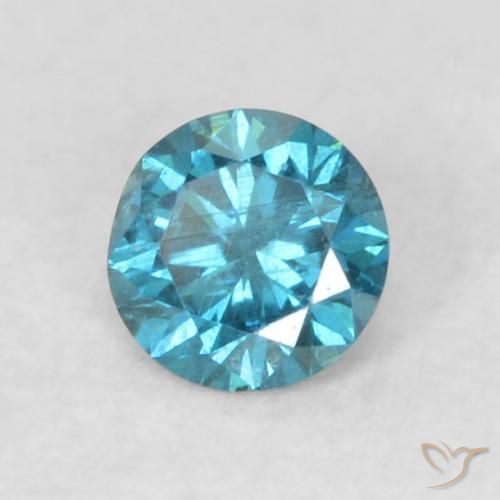 Diamant Bleu naturelle Tour, 0.08 ct, VS