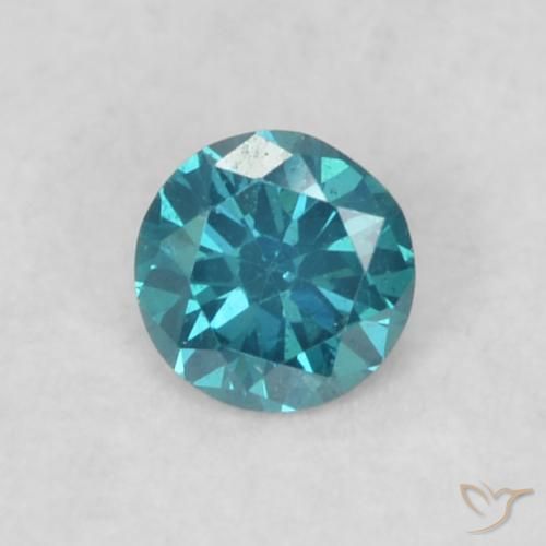 0.07ct Naturel Bleu Diamant, Tour, VVS-VS