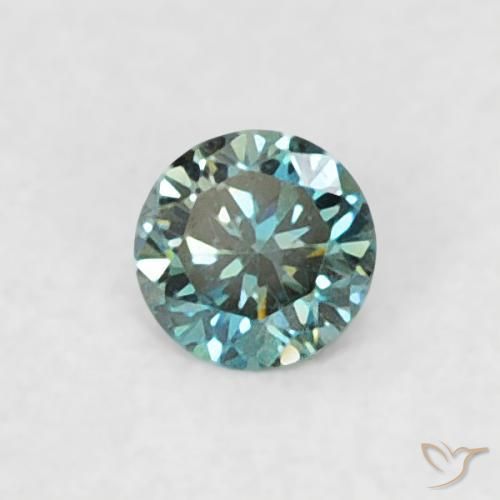 Diamant Vert naturelle Tour, 0.04 ct, VVS-VS