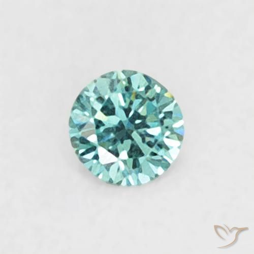 0.04ct Naturel Bleu Diamant, Tour, VVS-VS