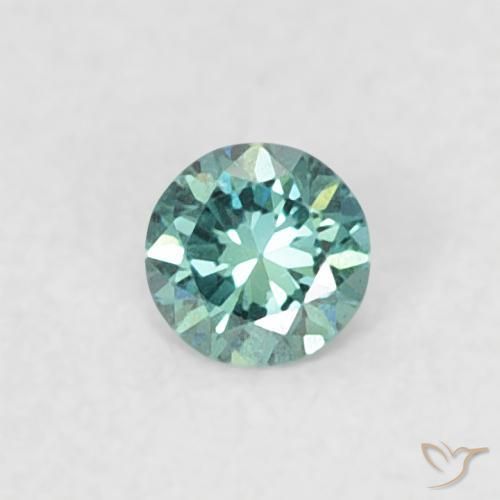 Diamant Vert naturelle Tour, 0.06 ct, VVS-VS