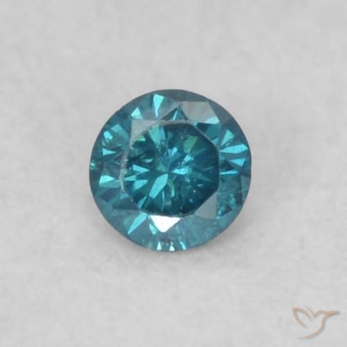 0.05ct Naturel Bleu Diamant, Tour, VS-SI