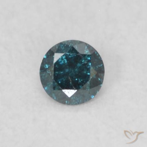 0.05ct Naturel Bleu Diamant, Tour, VS-SI