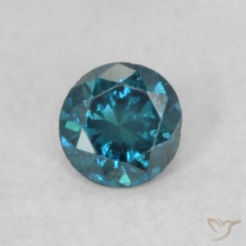 0.06ct Naturel Bleu Diamant, Tour, VS-SI