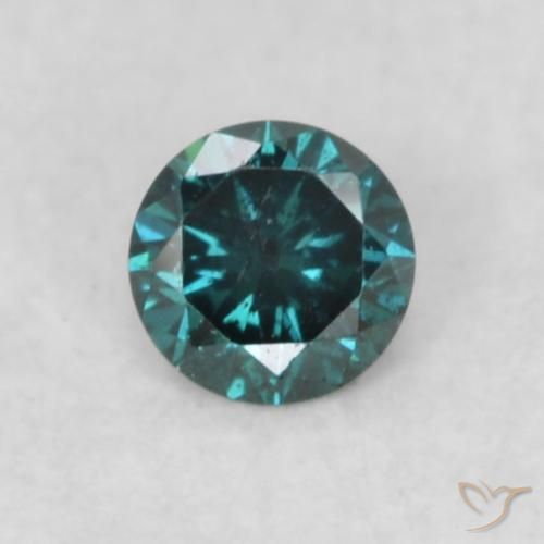 0.06ct Naturel Bleu Diamant, Tour, VS-SI