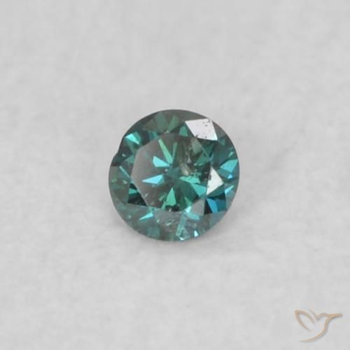 Diamant Vert naturelle Tour, 0.02 ct, VS-SI