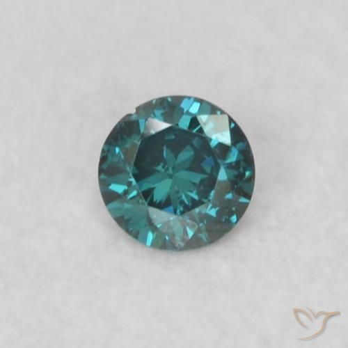 0.03ct Naturel Bleu Diamant, Tour, SI