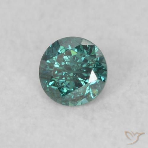 Diamant Vert naturelle Tour, 0.05 ct, SI