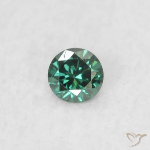 Diamant Vert naturelle Tour, 0.02 ct, VS