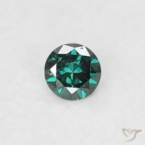 0.02ct Naturel Vert Diamant, Tour, SI
