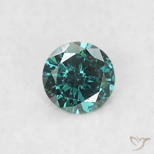 Diamant Vert naturelle Tour, 0.03 ct, SI