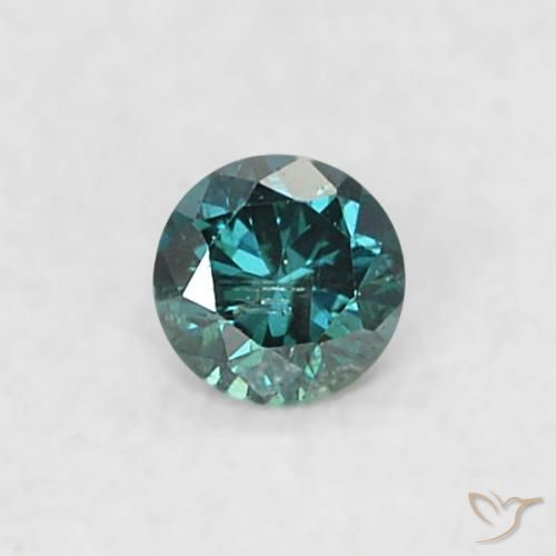 0.03ct Naturel Bleu Diamant, Tour, SI